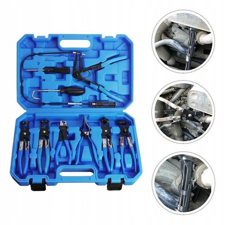 SZCZYPCE DO OPASEK ZACISKOWYCH CLICK-R OSŁON PRZEGUBÓW Z LINKĄ ZESTAW 9el