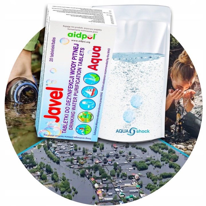 TABLETKI DO UZDATNIANIA WODY JAVEL AQUA 60L tabl