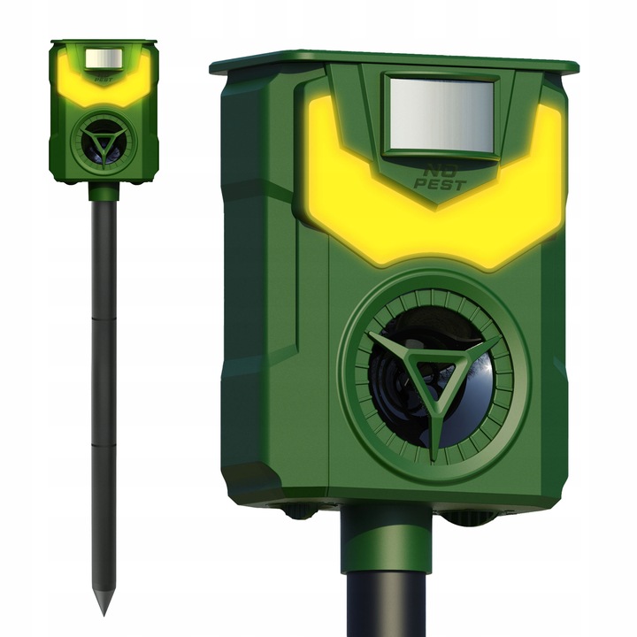 ULTRADŹWIĘKOWY ODSTRASZACZ PSÓW KOTÓW KUN LISÓW DZIKÓW SAREN JELENI NO