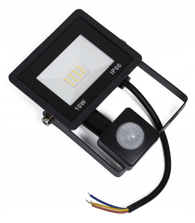 HALOGEN LED 10W LAMPA Z CZUJNIK RUCHU ZMIERZCHU NAŚWIETLACZ ZEWNĘTRZNY