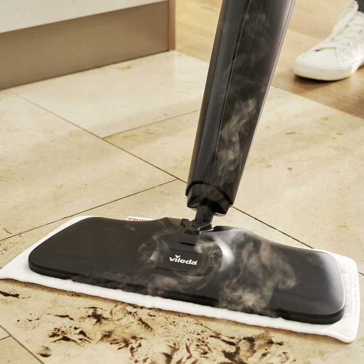 SUPER Mop Parowy VILEDA POWER PAD Steam Plus XXL elektryczny 3 wkłady