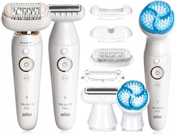 DEPILATOR BRAUN Silk-epil 9 Flex 360° 3D Wet&Dry SensoSmart + GOLARKA