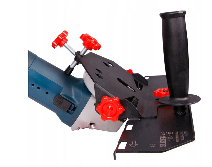 Przystawka do Szlifierki Kątowej CIĘCIA POD KĄTEM 45° Płytek GRESU CERAMIKI