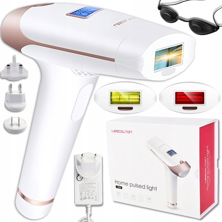 DEPILATOR LASEROWY IPL LESCOLTON T009i MOCNY BEZBOLESNY BIKINI DUŻY