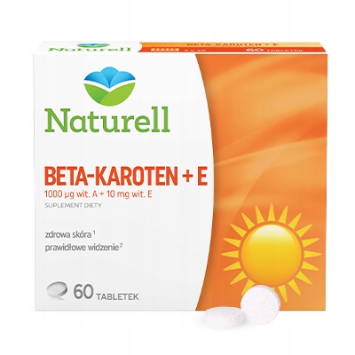 Naturell Beta-Karoten + E zdrowa skóra 60 tabl.