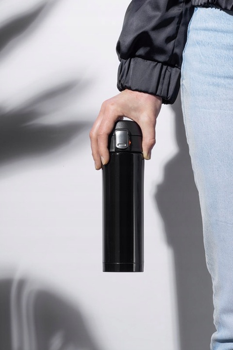 Termos Kubek Termiczny LOCK 440 ml Czarny