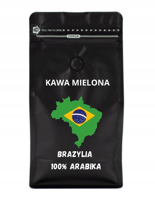 Kawa Mielona CAFE PARADISE - BRAZYLIA Świeżo Palona Arabica 500 gr