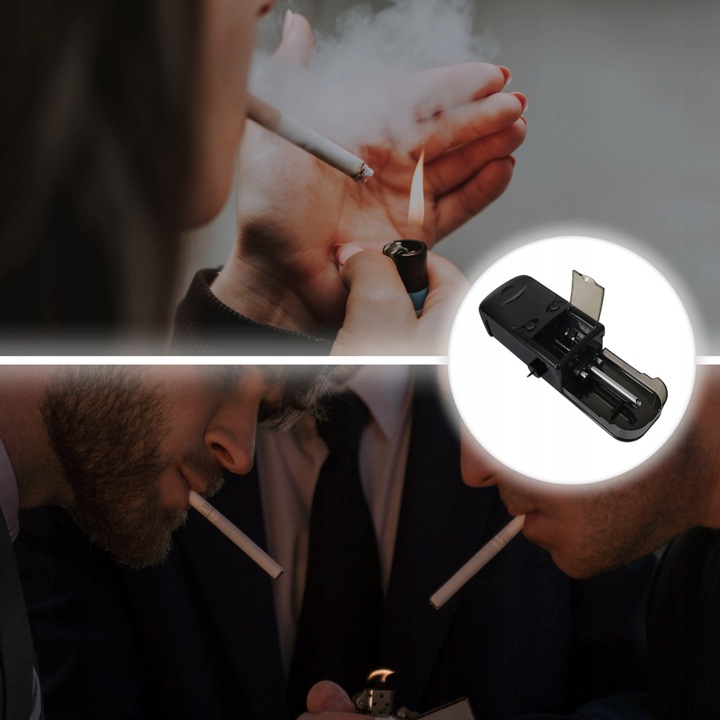 METALOWA Elektryczna Maszynka do Nabijania Papierosów Nabijarka Tytoniu 8mm