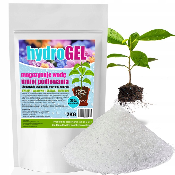 AGROŻEL Hydrożel Ogrodniczy do Roślin 2 Kg