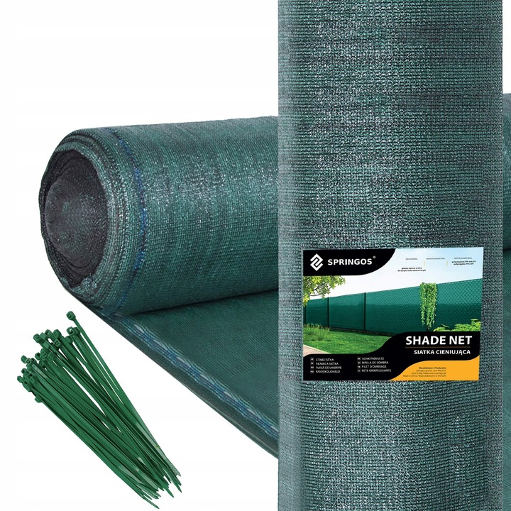 SIATKA CIENIUJĄCA MASKUJĄCA 90% NA PŁOT OGRODZENIE OSŁONOWA 1,5x50m +