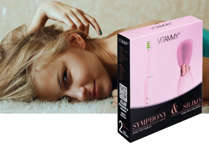 SZCZOTECZKA SONICZNA DO ZĘBÓW VITAMMY SYMPHONY + SZCZOTECZKA DO TWARZY