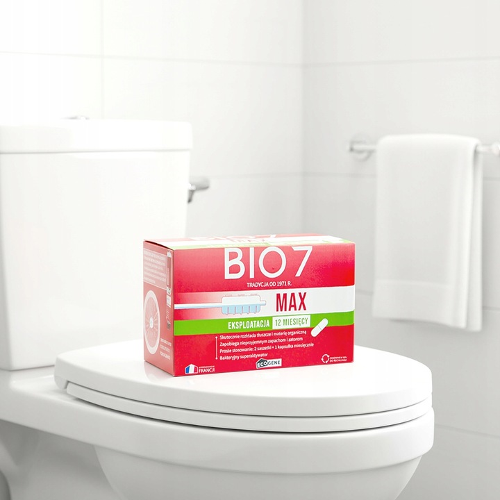 Silne Bakterie do szamba i oczyszczalni BIO7 MAX 2KG Bakterie Bio 7