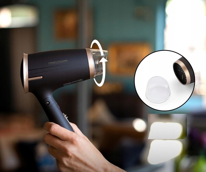 SUSZARKA DO WŁOSÓW SKŁADANA Turystyczna MOCNA 1400W Zimny Nawiew