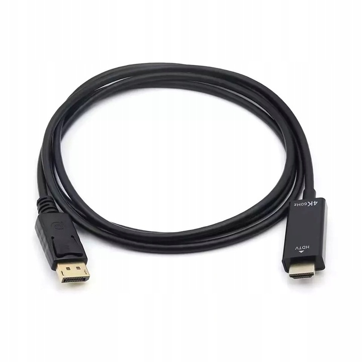 KABEL DISPLAY PORT DO HDMI 2.0 DP ADAPTER PRZEJŚCIÓWKA 4K/60Hz 1,8M PAWONIK
