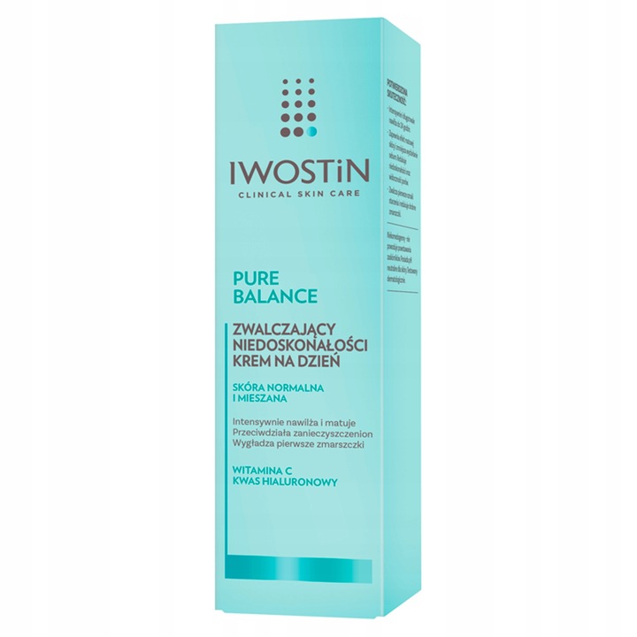 Iwostin Pure Balanc na dzień Krem przeciw niedoskonałościom do twarzy 50 ml