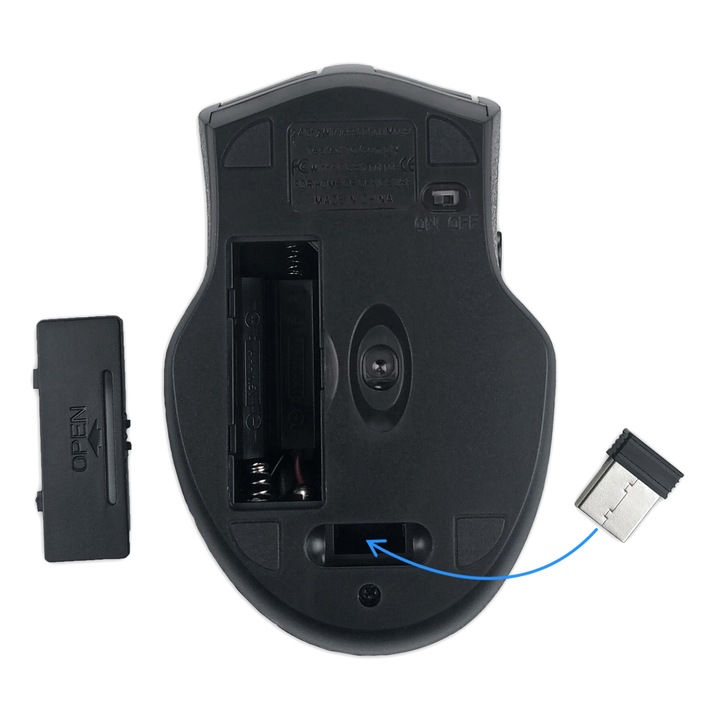 Myszka Mysz Bezprzewodowa Komputerowa Optyczna do Laptopa Ergonomiczna