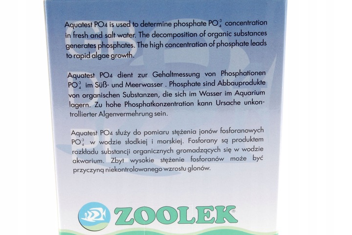 ZOOLEK TEST PO4 DO POMIARU FOSFORANU