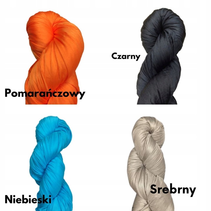 Hamak - chusta akrobatyczna dla dzieci, 10 kolorów, 4 metry, szeroki 260 cm