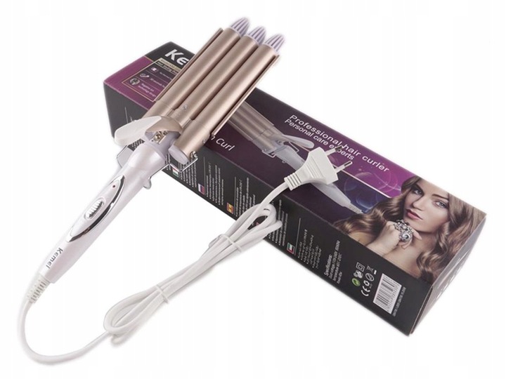 LOKÓWKA DO WŁOSÓW FALOWNICA DO WŁOSÓW KEMEI KM-1010 ZESTAW DO