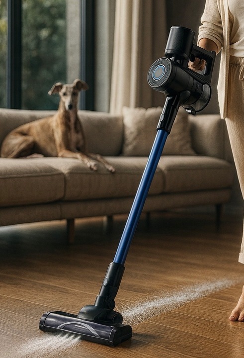 ODKURZACZ BEZPRZEWODOWY PIONOWY RĘCZNY 3w1 BEZWORKOWY ELEKTROSZCZOTKA