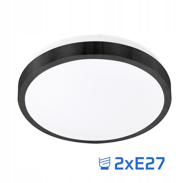 Plafon LED 2xE27 NATYNKOWY panel CZUJNIK RUCHU sufitowy