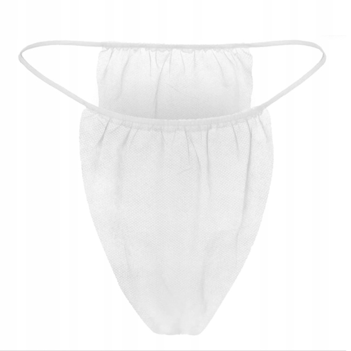 Majtki jednorazowe BIAŁE stringi do masażu 100szt bielizna do zabiegów