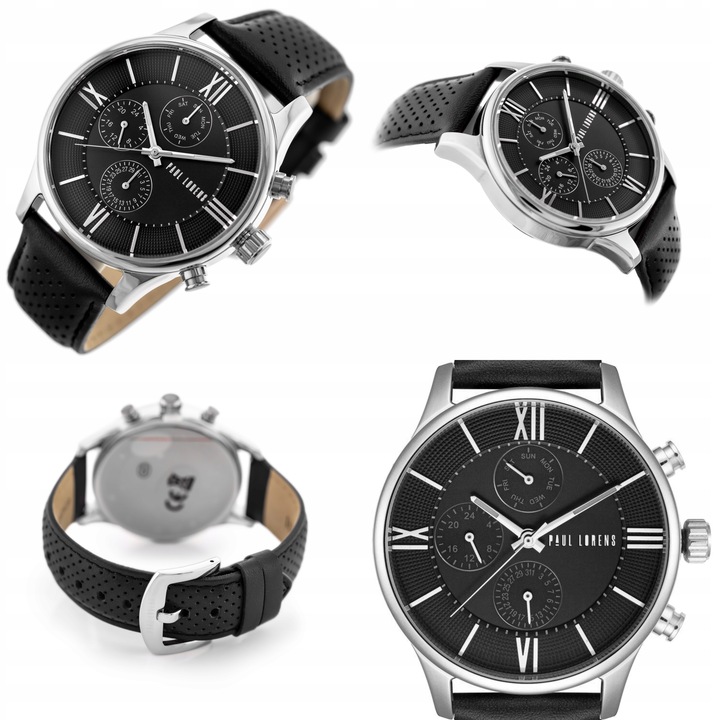 ZEGAREK MĘSKI PAUL LORENS EXCLUSIVE +GRAWER CHRONOGRAF KOMPLET