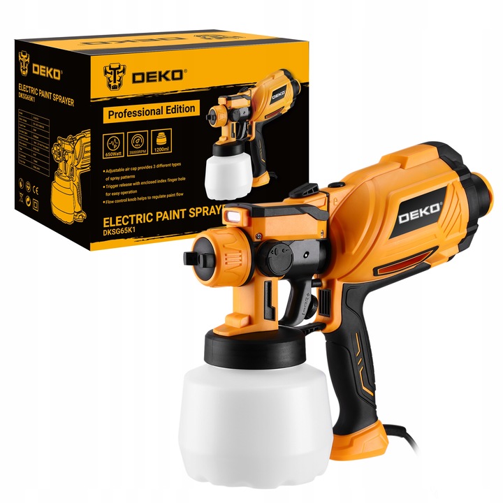 PISTOLET MALARSKI AGREGAT DO MALOWANIA ŚCIAN 3DYSZE 80 DIN ZESTAW XXL