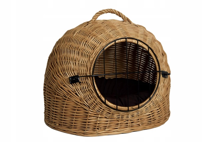 Transporter wiklinowy BUDA dla kota + poduszka