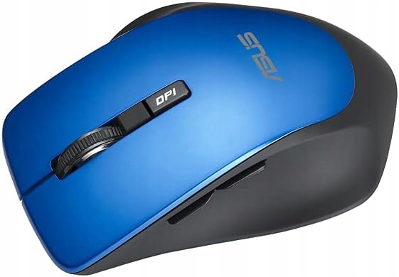 Mysz bezprzewodowa ASUS WT425 Blue Niebieska Cicha Optyczna 1600D DOM BIURO