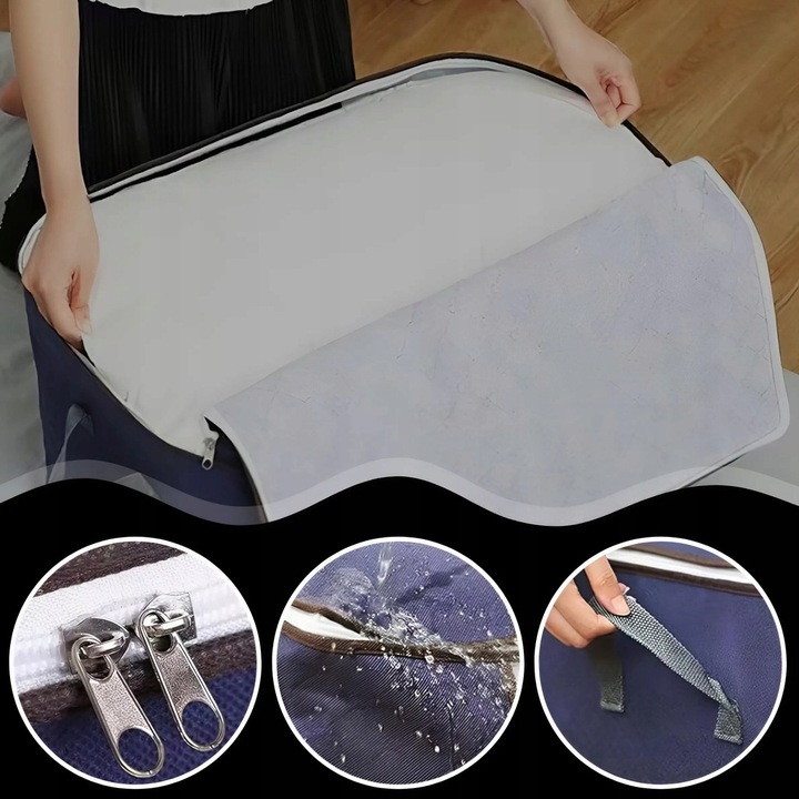 4x ORGANIZER NA UBRANIA POJEMNIK NA POŚCIEL KOŁDRĘ KOCE POKROWIEC XXL