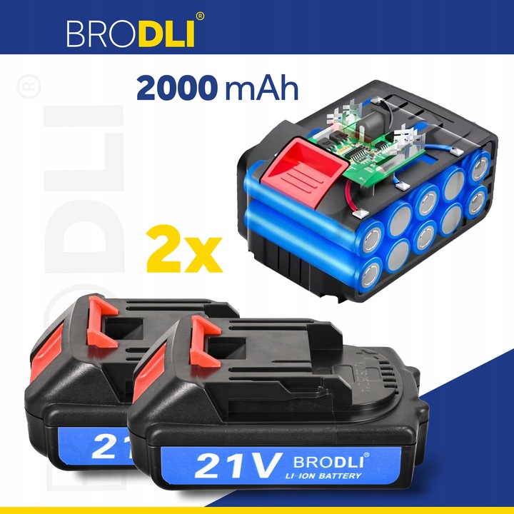 WIERTARKO WKRĘTARKA AKUMULATOROWA UDAROWA 2 BATERIE BAZA ŁADUJĄCA