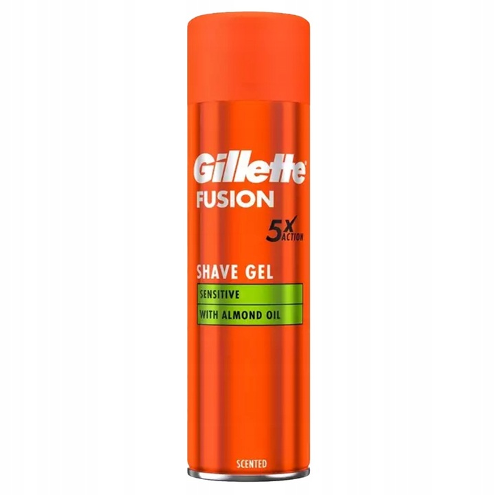 GILLETTE żel do golenia FUSION Sensitive 4 x 200 ml