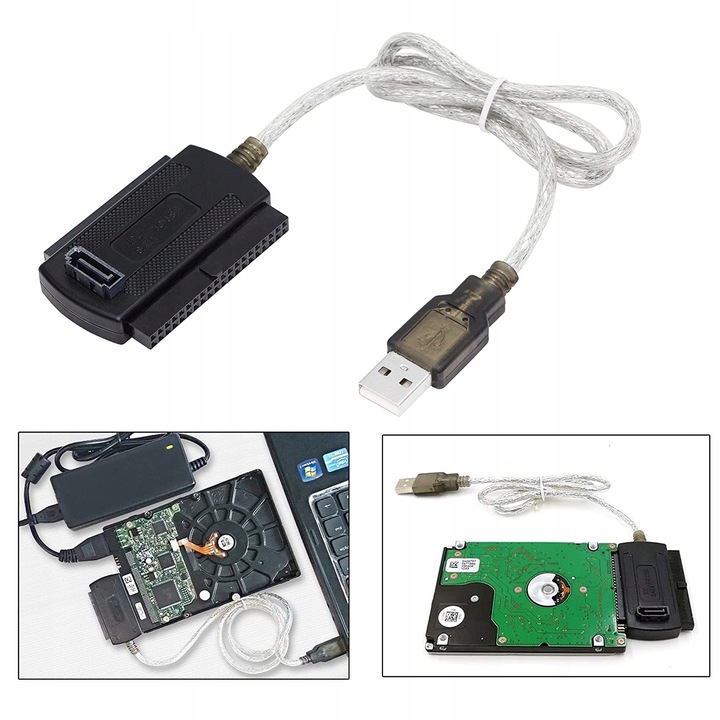 ADAPTER KONWERTER IDE SATA DYSKU TWARDEGO NA USB