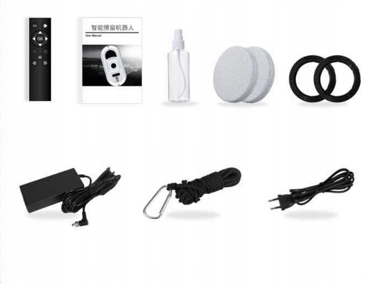 INTELIGENTNY ROBOT DO MYCIA SZYB SZYBY LUSTRA ZESTAW AUTOMATYCZNA MYJKA