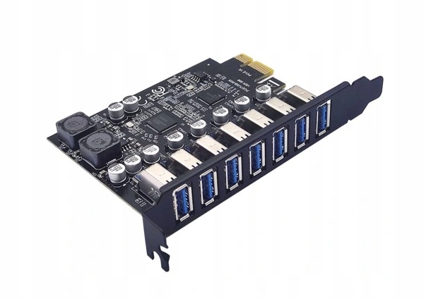 Adapter Kontroler Karta PCI-E na 7x USB 3.0 HUB