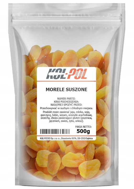 MORELE SUSZONE 500g Jasne naturalne słodkie świeże wysoka jakość Kol-Pol