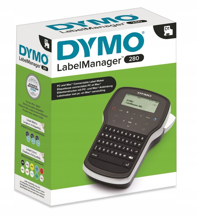 Drukarka etykiet DYMO LabelManager LM280 do domu biura sklepu + taśma