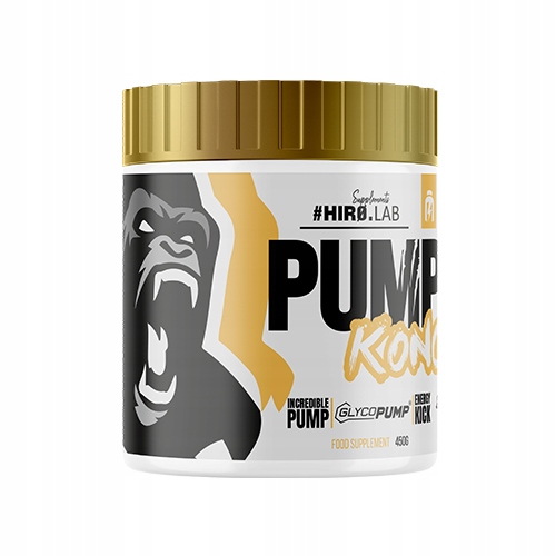 PRZEDTRENINGÓWKA POMPA CYTRULINA ARGININA GLICEROL 450g Pump Kong HIRO