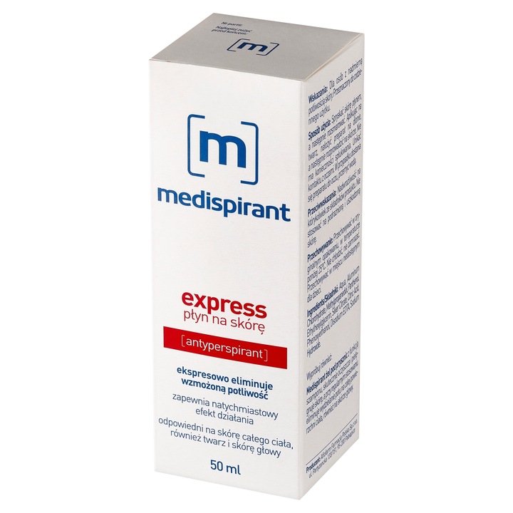 Medispirant Express Płyn Na Skórę Nadmierna Potliwość 50ml