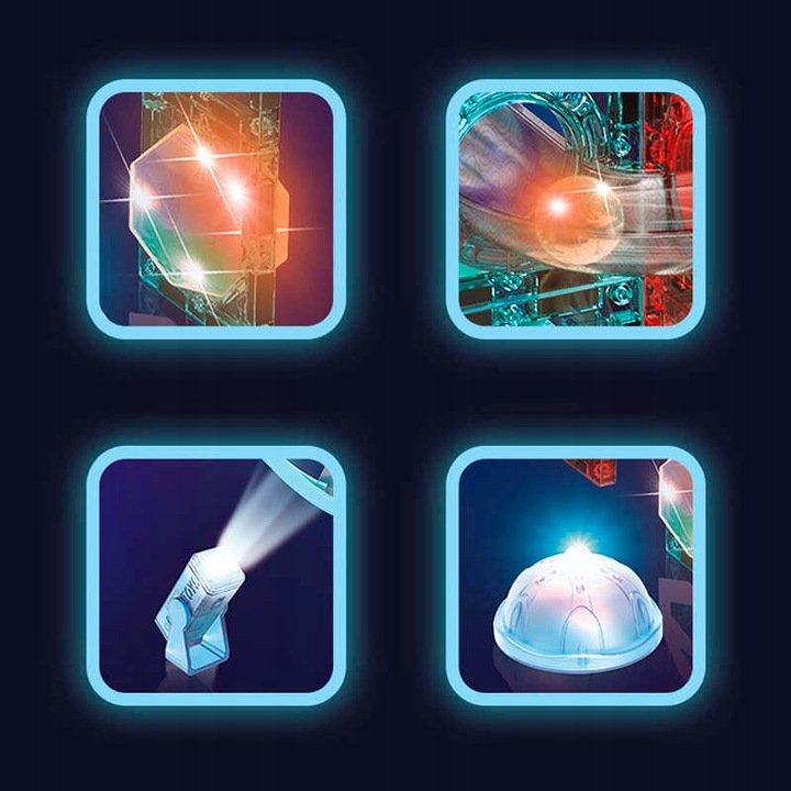 Klocki Magnetyczne Tor Kulkowy Świecący Magnetic Blocks 120 Elementów