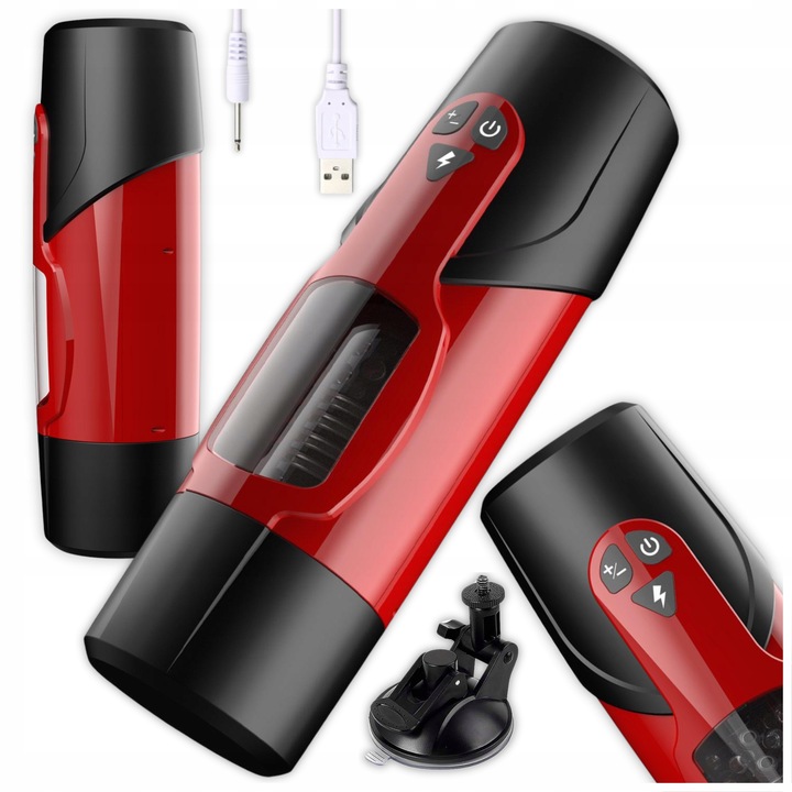 AUTOMATYCZNY MASTURBATOR MĘSKI SSĄCO ROTUJĄCY DLA MĘŻCZYZN POSUWISTY