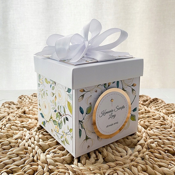 EXPLODING BOX prezent chrzest ślub komunia