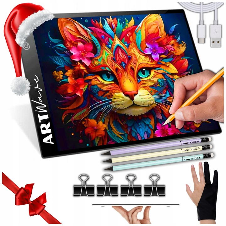 TABLET GRAFICZNY TABLICA DESKA KREŚLARSKA RYSOWANIA DLA DZIECI+2000 SZKICÓW