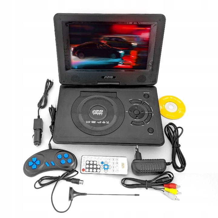 Samochodowy Odtwarzacz DVD 9.8" TV GRY