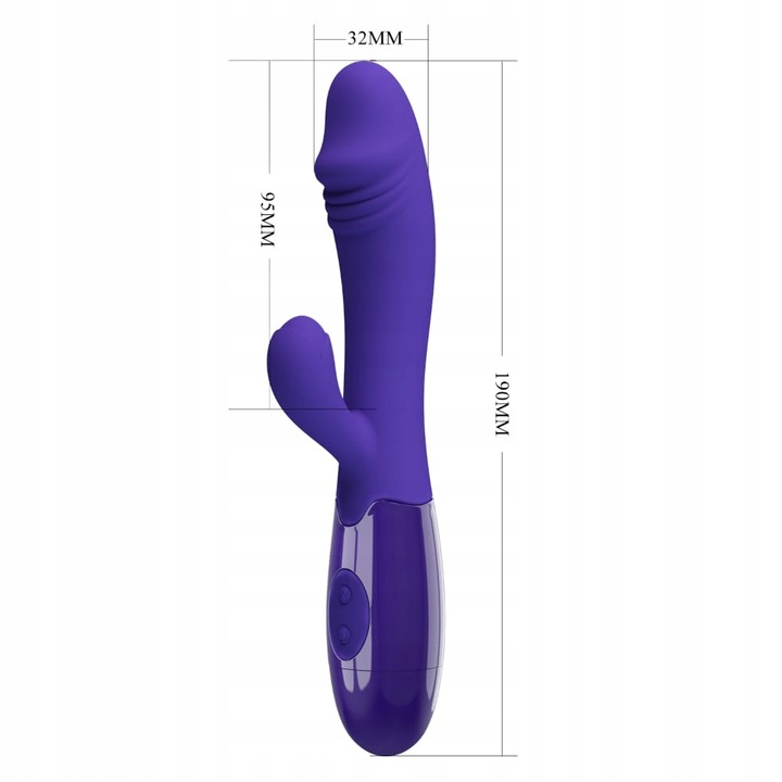 Dildo wibrator damski z ładowarką USB masażer łechtaczki punktu G króliczek