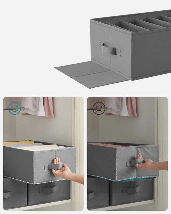 ORGANIZER NA UBRANIA DO SZUFLADY SZAFY GARGEROBY ZESTAW 2szt