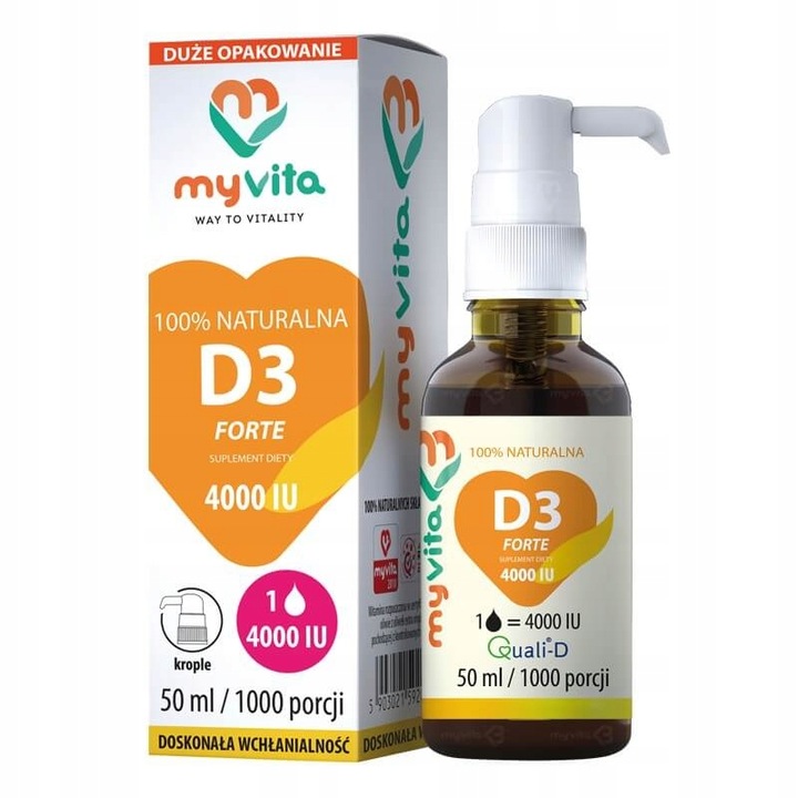 MyVita Witamina D3 4000 IU krople 50 ml