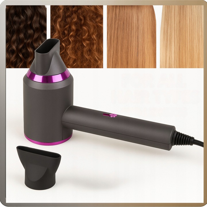 PROFESJONALNA SUSZARKA DO WŁOSÓW JONIZACJA ZDROWE WŁOSY KONCENTRATOR