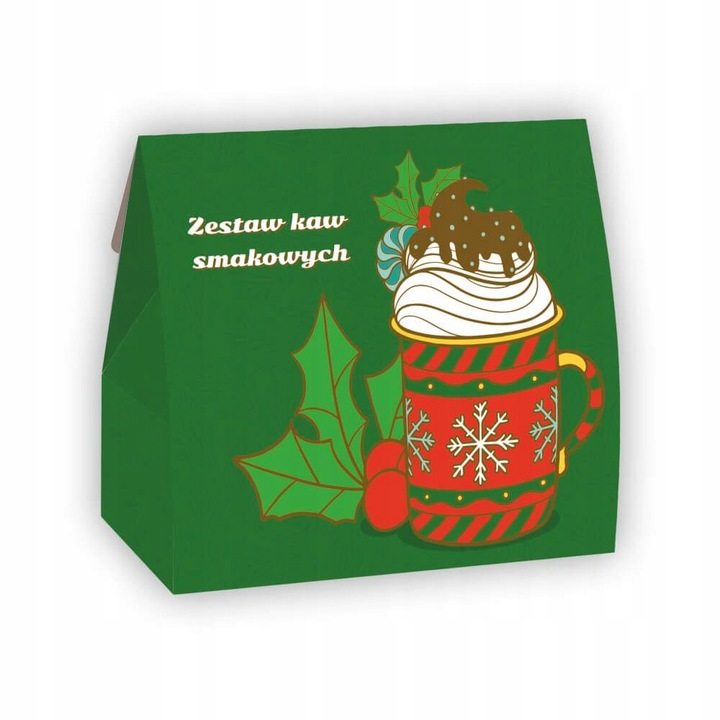 GOTOWY ZESTAW 5 SMAKÓW KAWY AROMATYZOWANE MIX PREZENT NA MIKOŁAJA GWIAZDKĘ